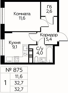 Квартира  69529 этажа 10 секции 13 дома 359